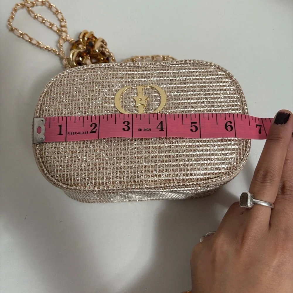 Dior Gold Pouch in Clear Women's Handbag - Picture 11 of 11